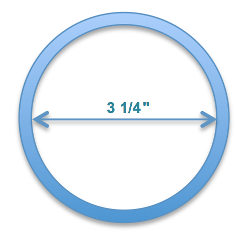 Coupe d’une gaine électrique de diamètre intérieur de 3 1/4 po. Quelle est l’aire intérieure ?